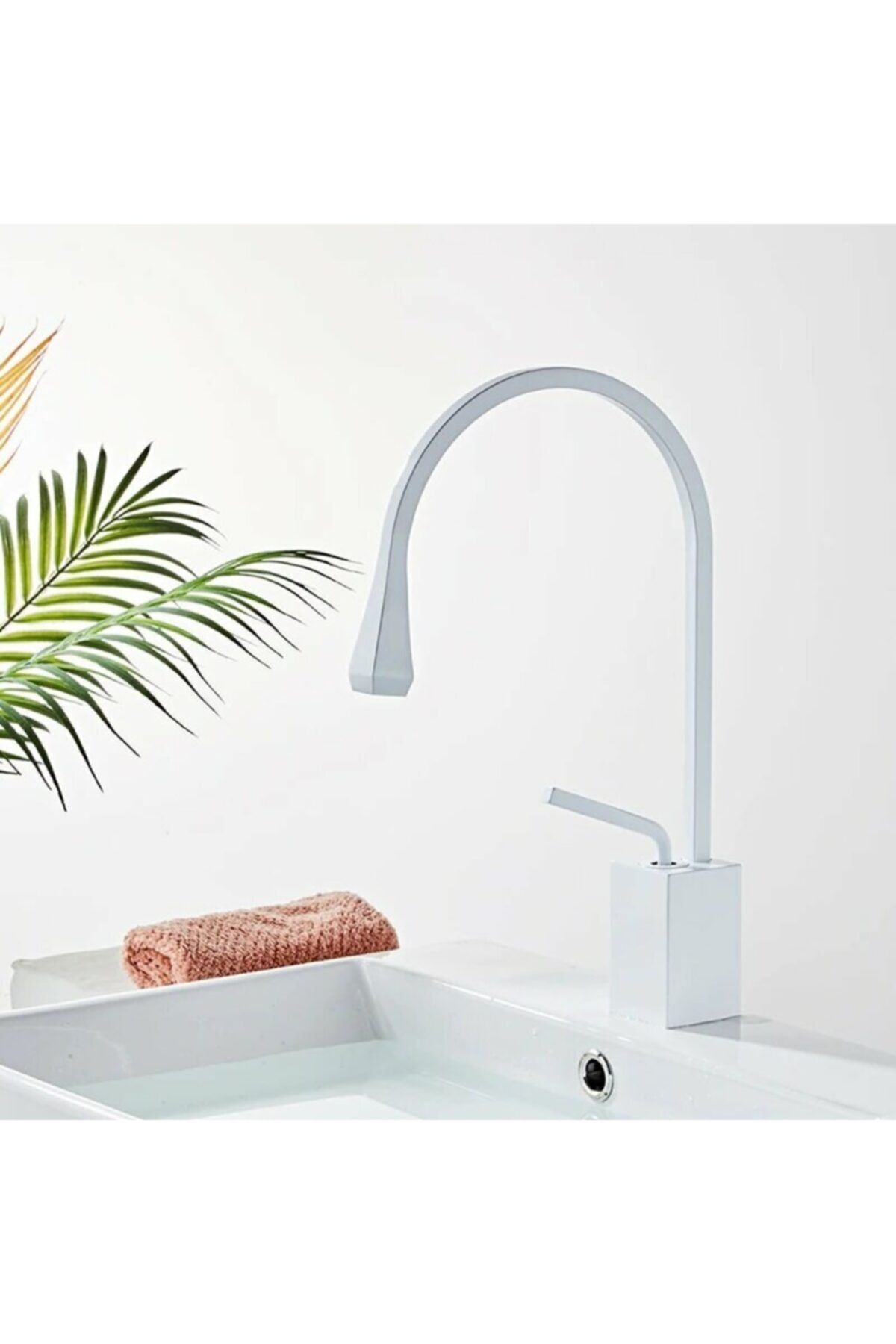 OEM Banyo Lavabo Bataryası Beyaz Yeni Kare Kısa Model 5 Yıl Garantili