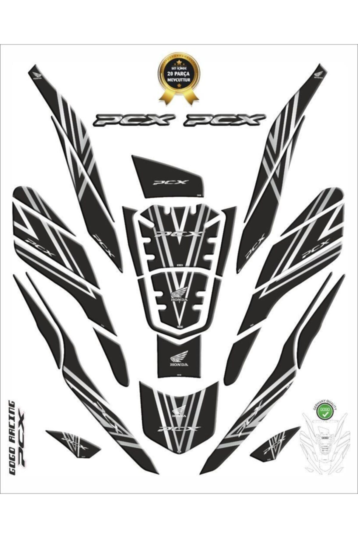 Gogo Honda Pcx Tank Ped Set 2021 26 Parça