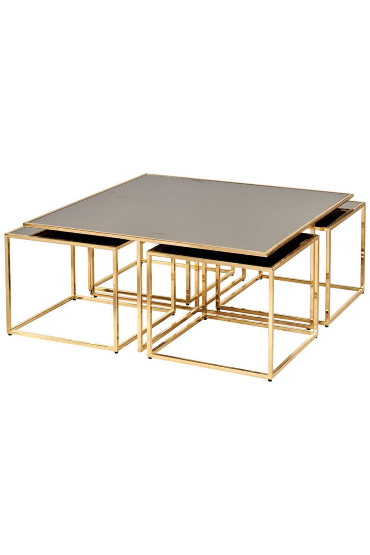 BORDO CONCEPT Metal Gold Orta Sehpa