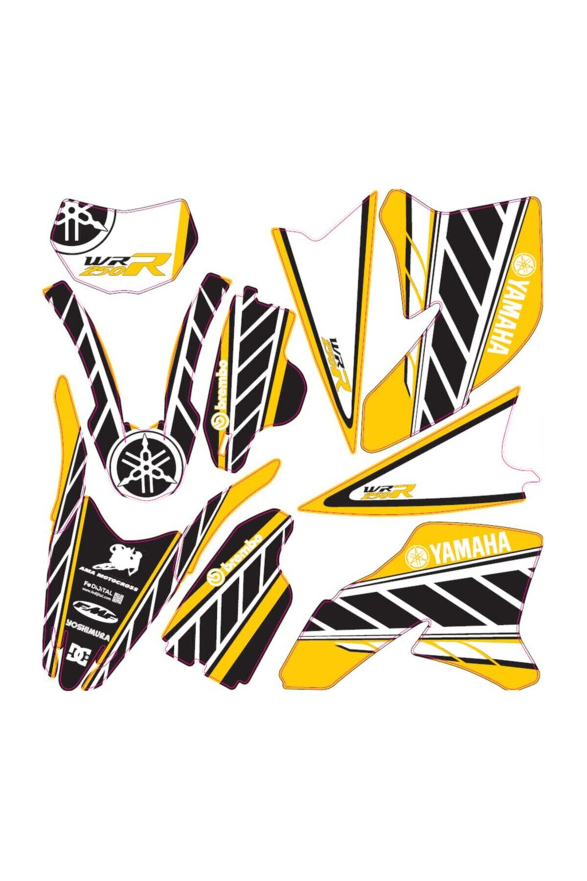 apline Yamaha Wr 250 R Sticker Seti Sarı