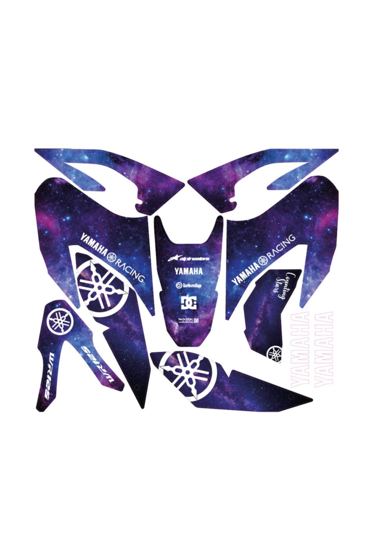 apline Yamaha Wr 125 X / R Sticker Seti Galaxy