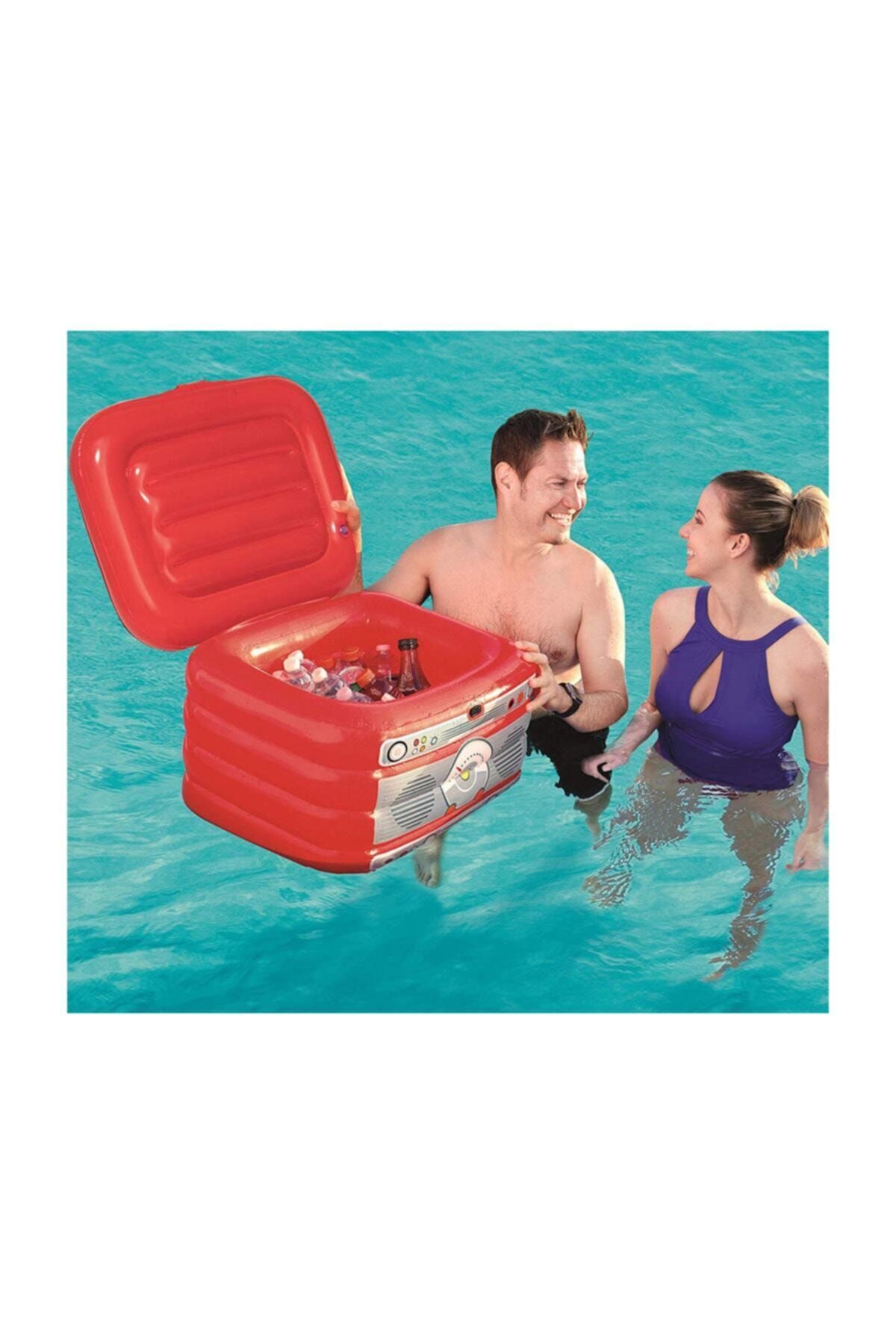 BESTWAY Pompa Hediye-  43184, 31 Lt Hacimli Portatif Şişme Buzdolabı - 61 X 53 Cm