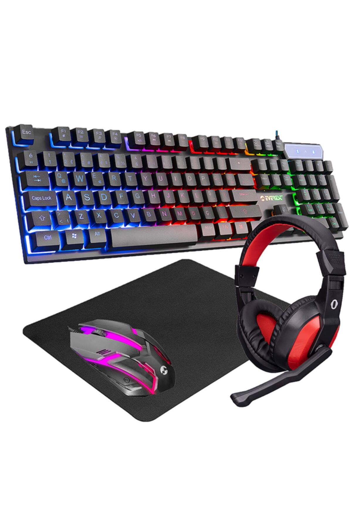 Everest Rampage Km-409 X-trendy 4'lü Gaming Set