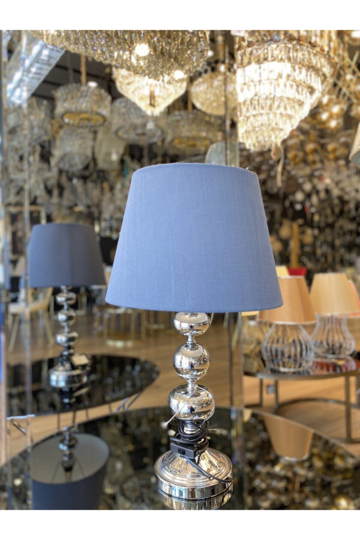 EDESSA AYDINLATMA Krom/3 Toplu Abajur