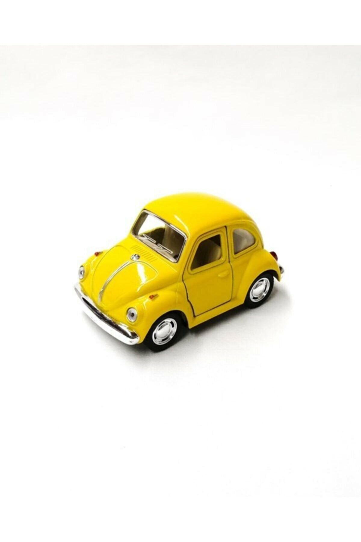 Brother Toys Sarı Çek-bırak Metal Vosvos Oyuncak Araba