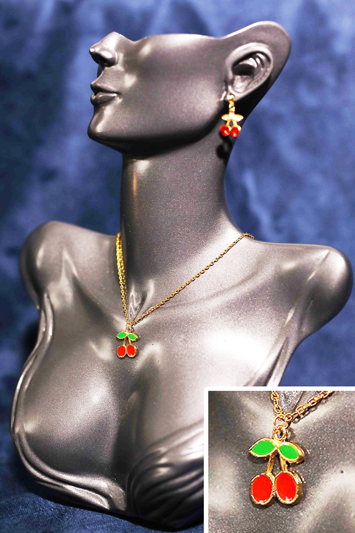 Gold plated necklace top pendant