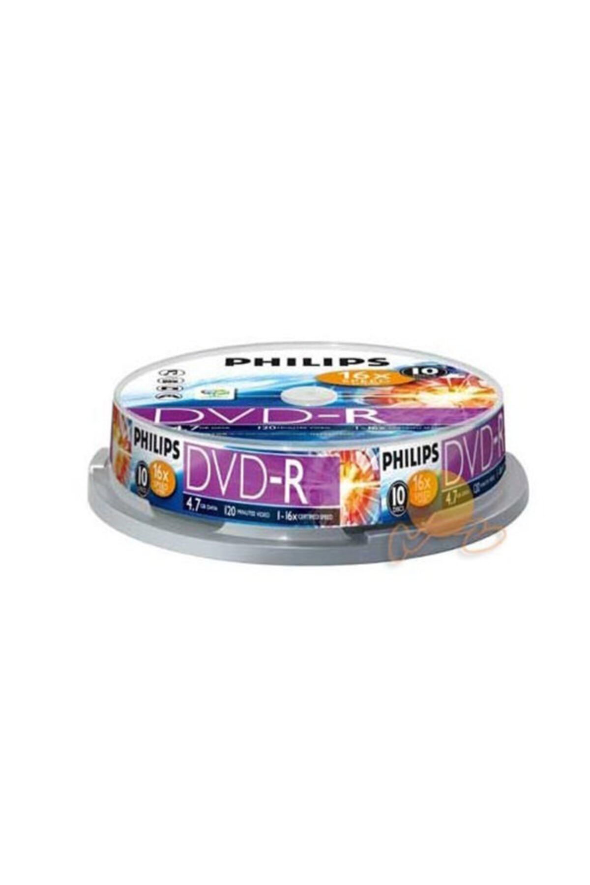 Philips Dvd-r 4.7gb 16x120dk 10l U Cakebox