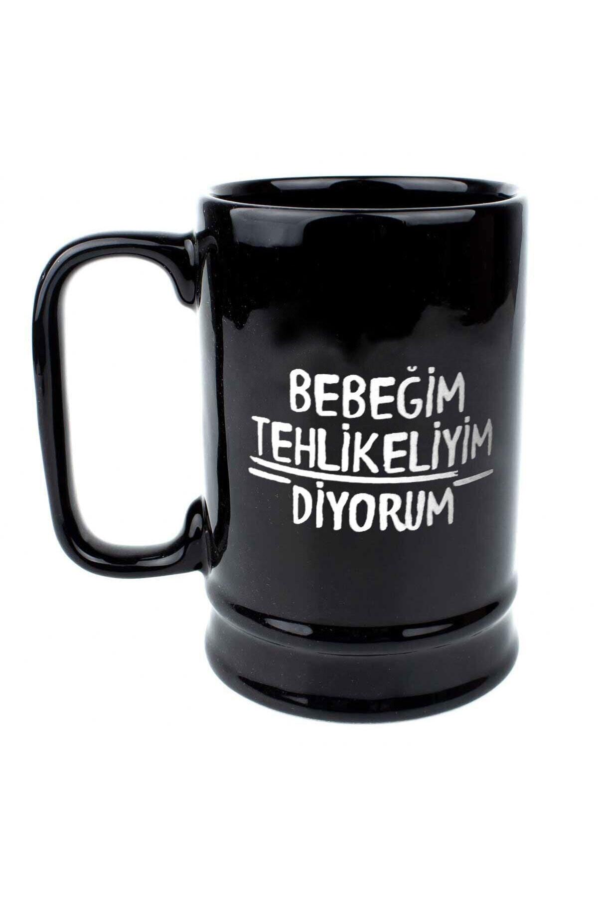 Hayalevi Consept Bebeğim Tehlikeliyim Diyorum Bira Bardağı
