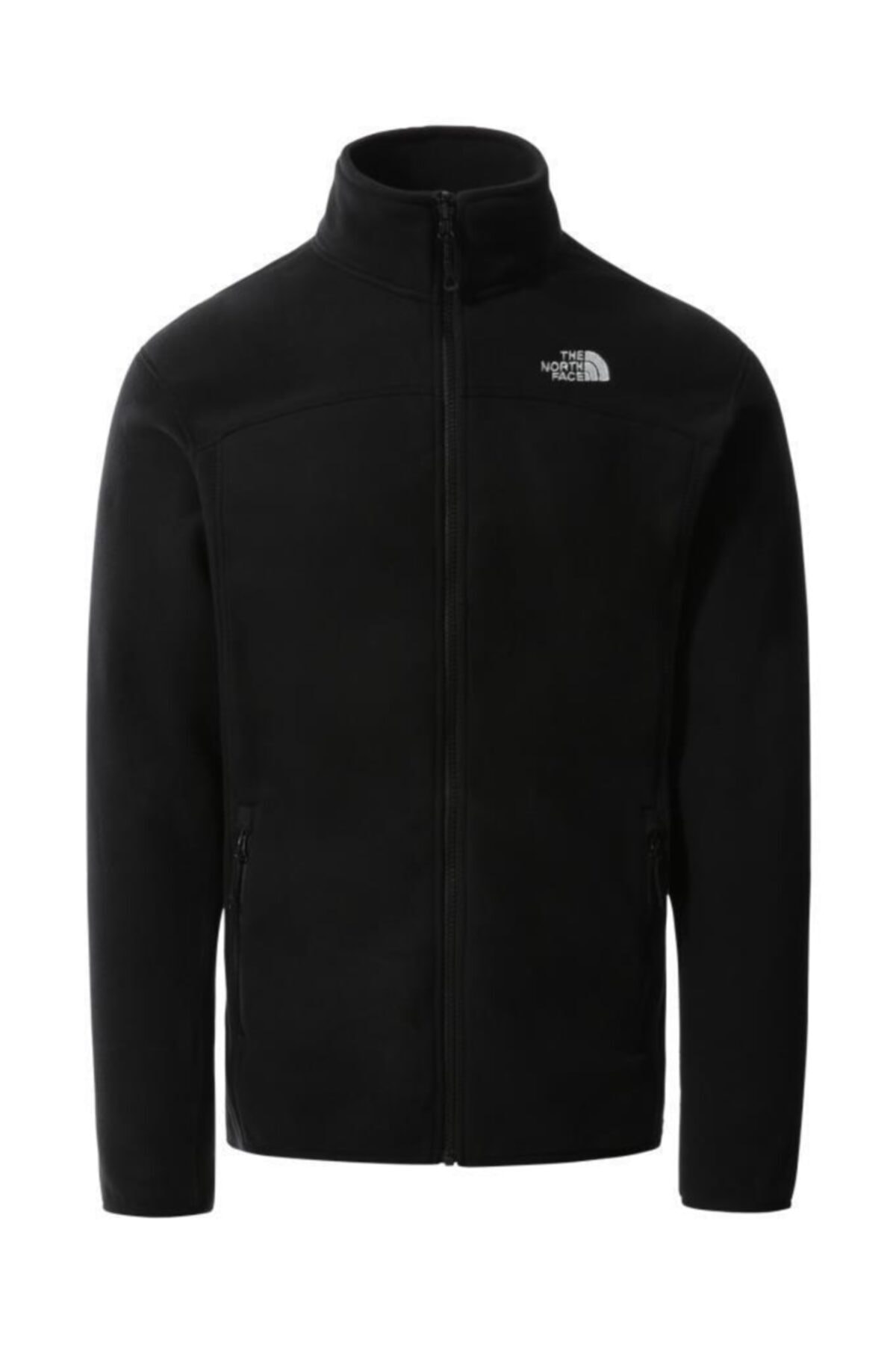 THE NORTH FACE 100 Glacier Tam Fermuarlı Erkek Polar Siyah