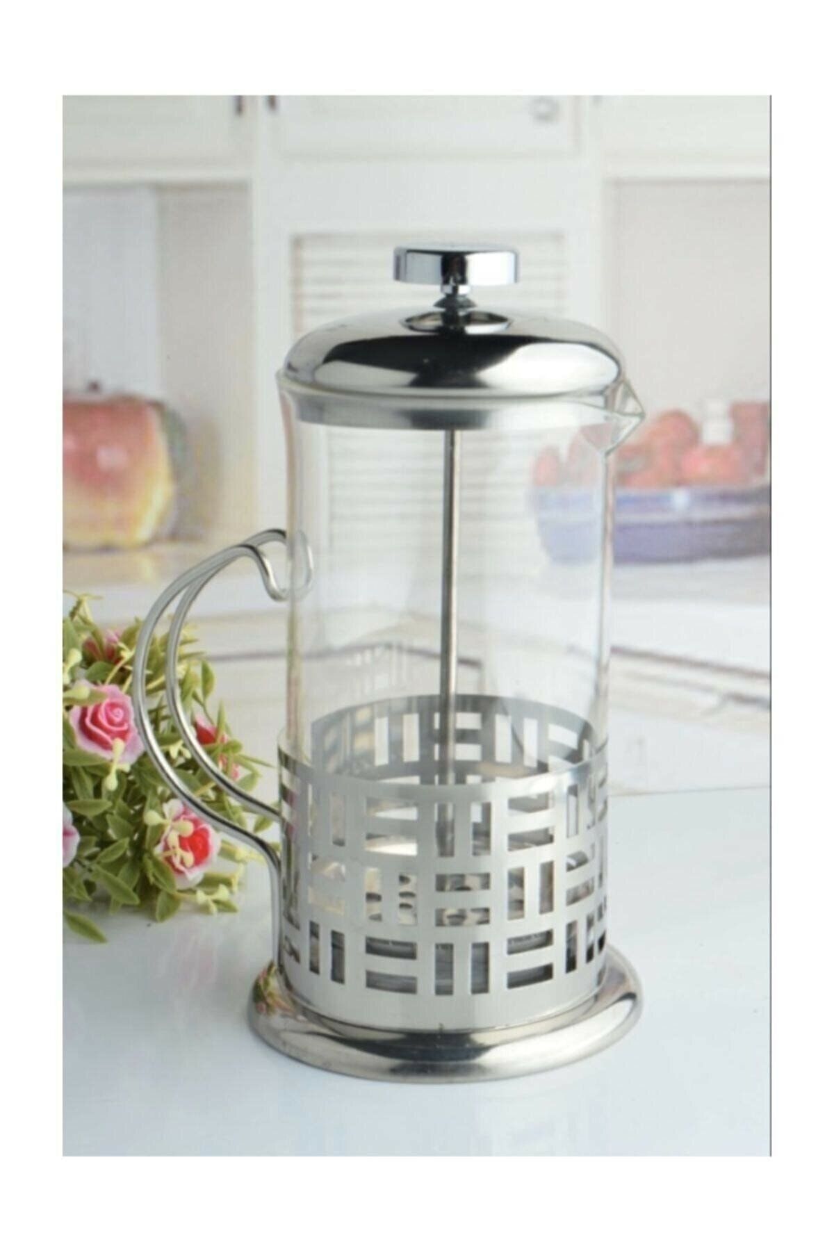 ELMADALI French Press Asortili Filtre Kahve & Bitki Çayı Demliği 350 ml
