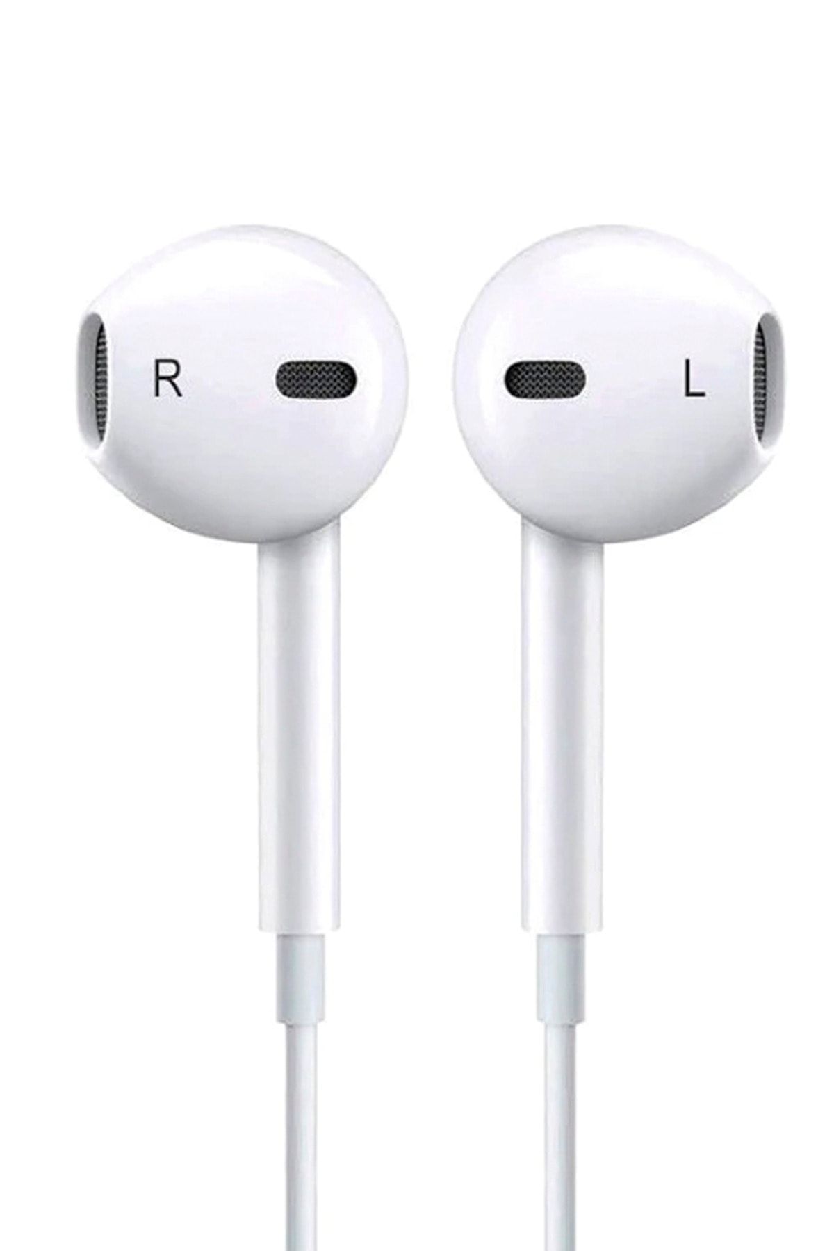 MEZİGARC Xiaomi Mi 10t Pro Uyumlu Beyaz Mikrofonlu Kablolu Kulakiçi Kulaklık Müzik Kulaklığı
