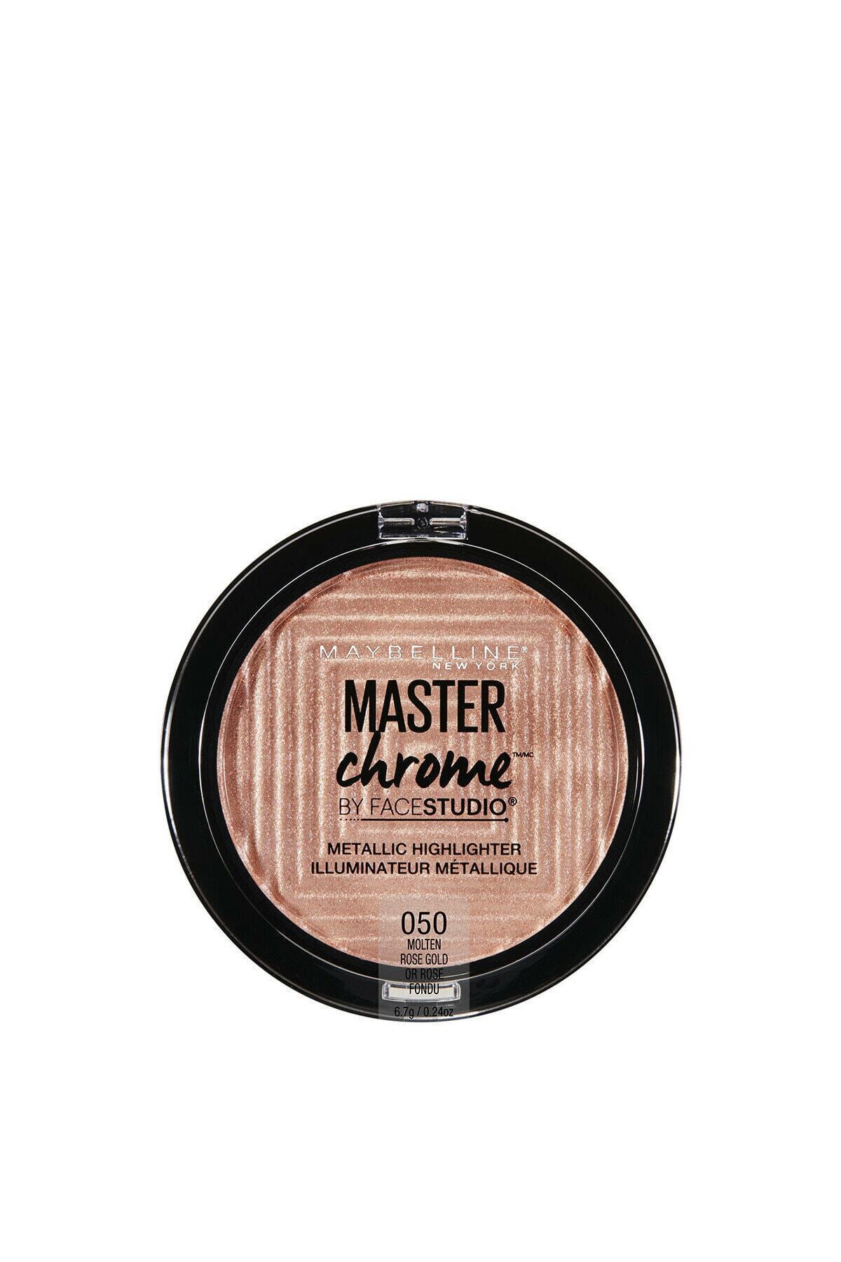 Maybelline New York Metalik Aydınlatıcı - Master Chrome Metallic Highlighter 050 Molten Rose Gold