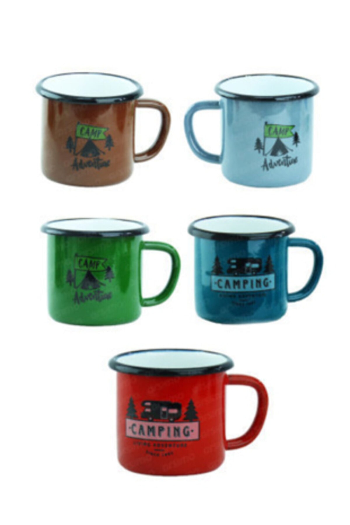 Orcamp Orcamp Emaye Kaplı Kamp Kupası Bardak Mug