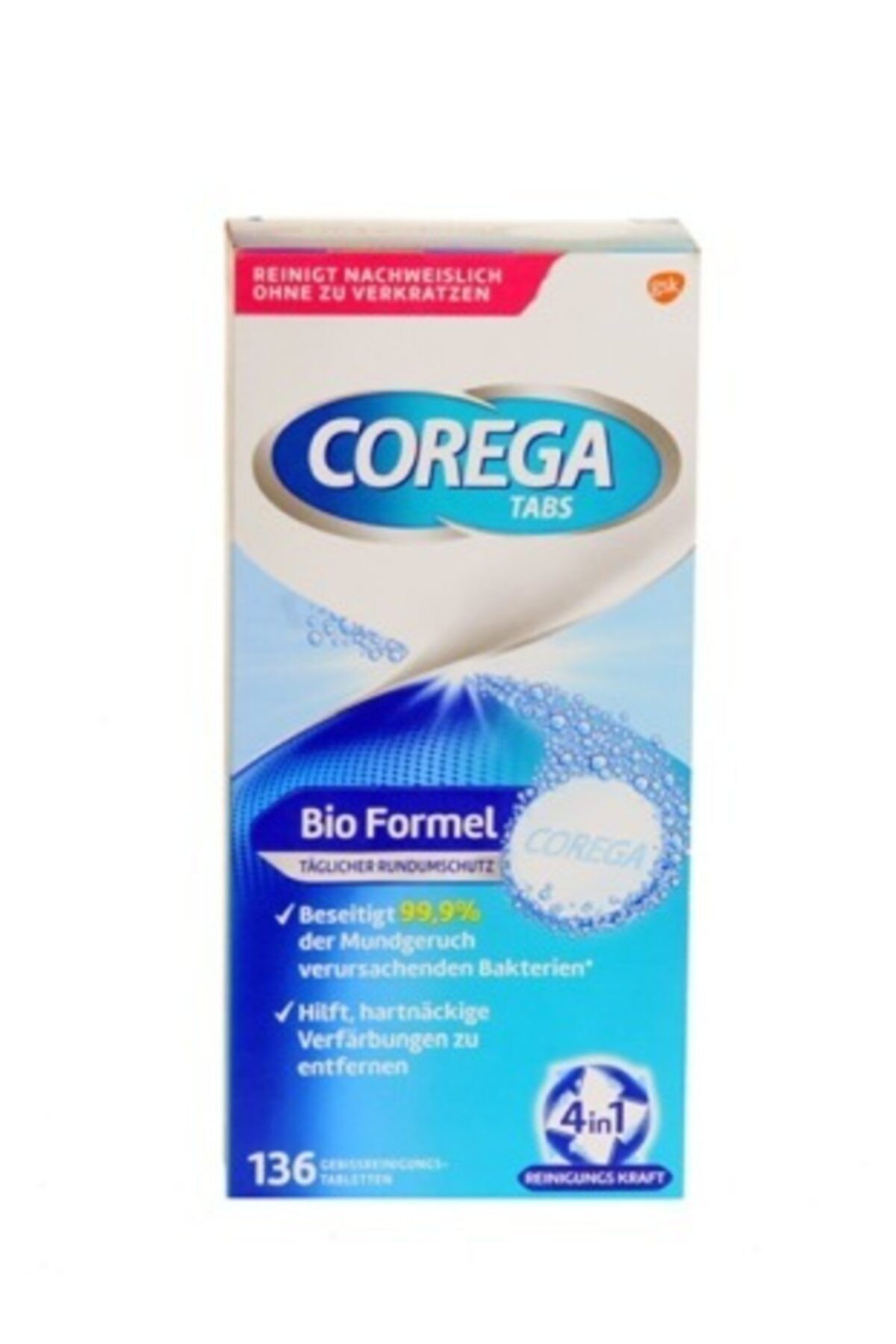 Corega Protez Diş Temizleyici Tablet 136'lı Yeni Ekstra Yoğun Temizlik 096341052101521
