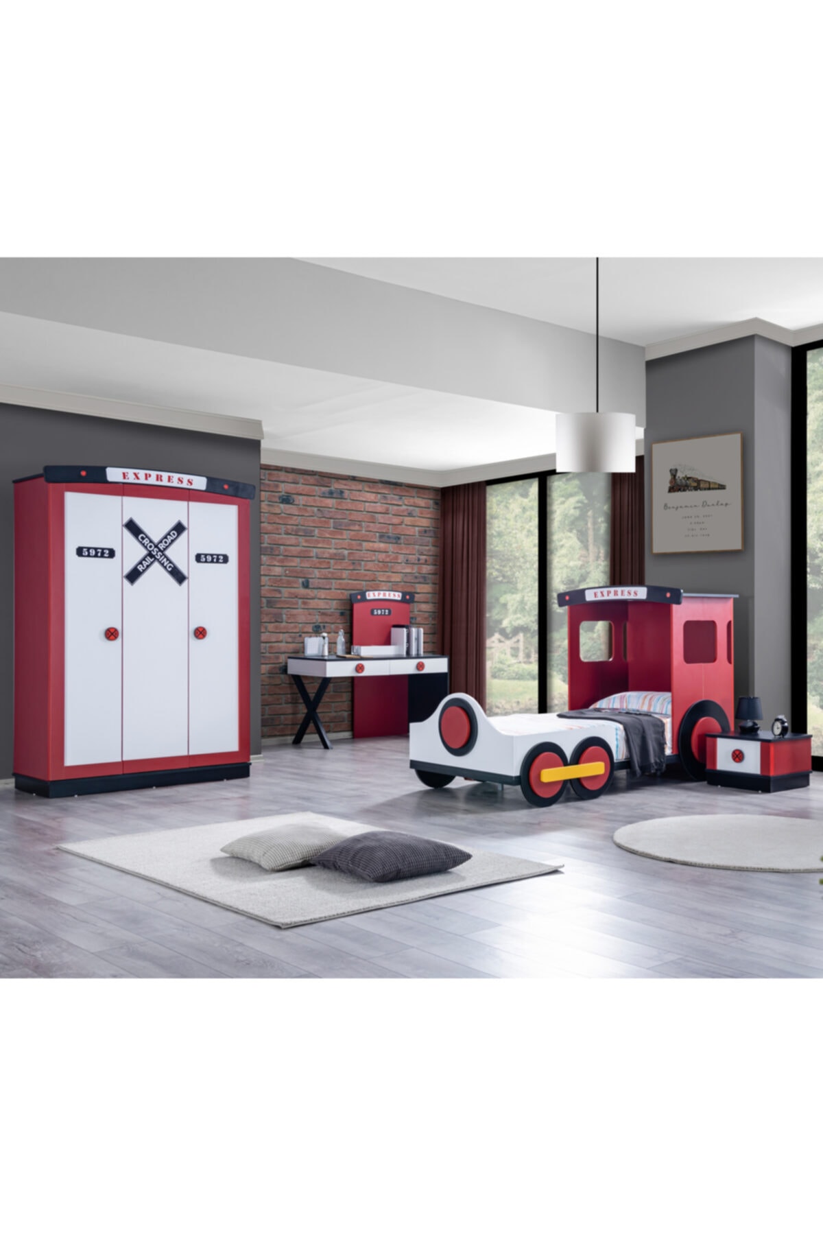 Setay Genç Odası, Express Çocuk Odası Takımı - Dolap, Karyola, Çalışma Masası, Komodin