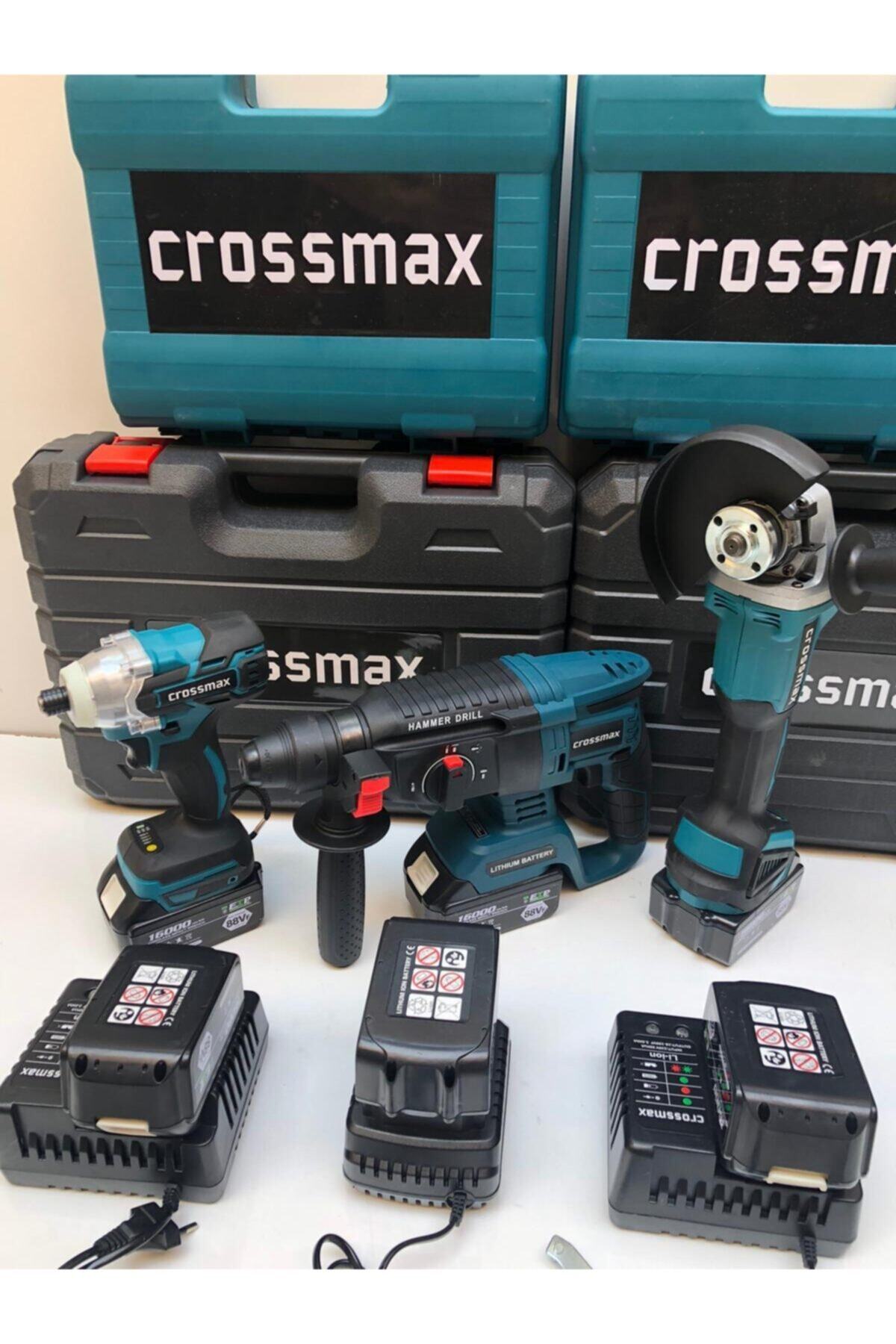 crossmax 3 Lü Set Şarjlı 21 Volt 4 Amper