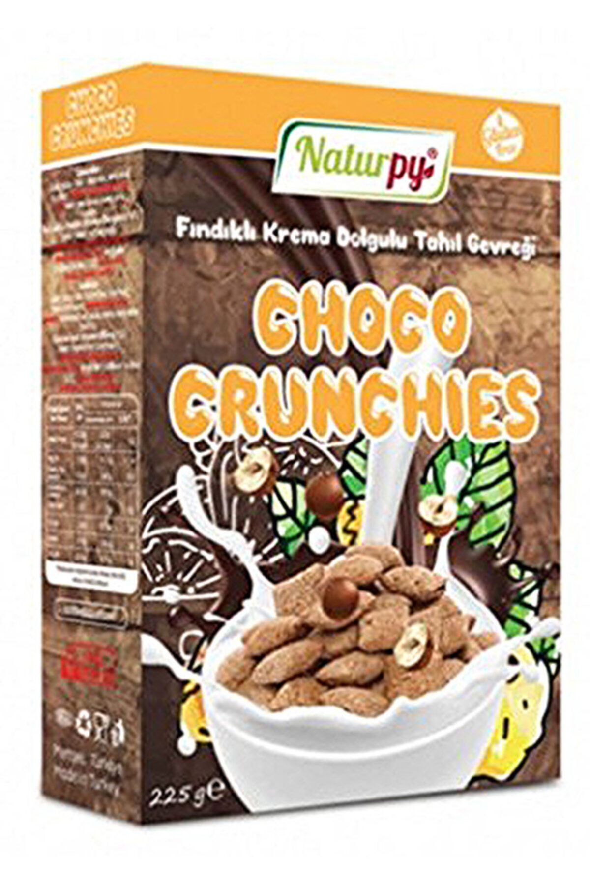 Naturpy Glutensiz Fındıklı Krema Dolgulu Tahıl Gevreği 225gr