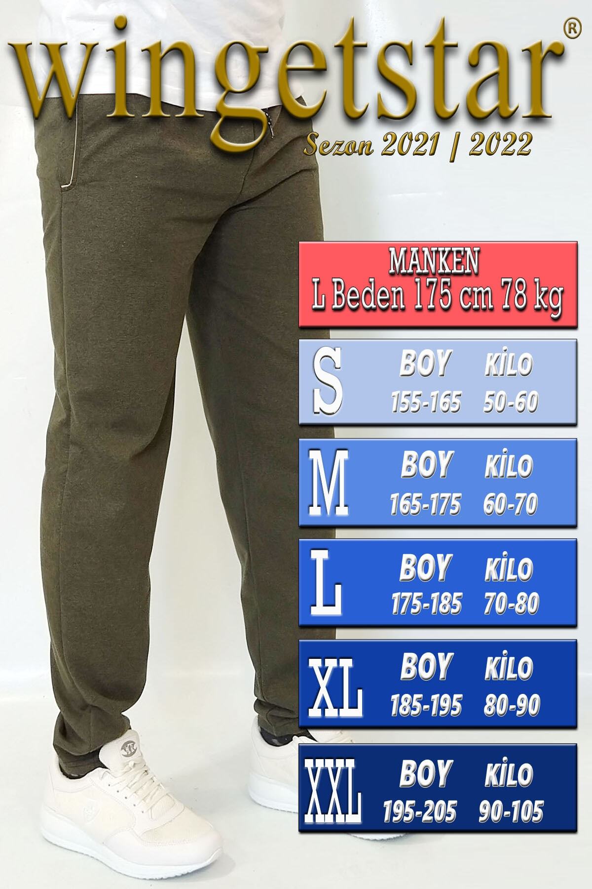 wingetstar Haki Düz Paça Eşofman