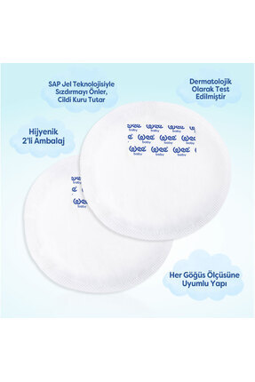 40'lı Klasik Yapışkanlı Göğüs Pedi Image 3