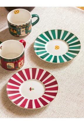 Yılbaşı Temalı 2 Kişilik Porselen Kahve Fincan Takımı 90 Ml (W5) Image 3