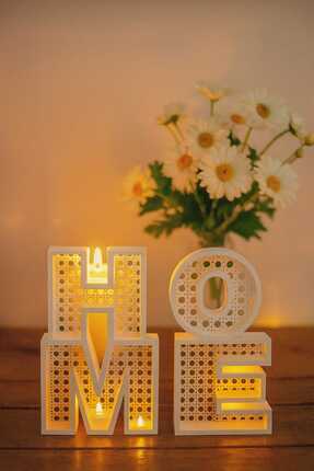 HOME Yazılı Dekoratif Obje Image 1