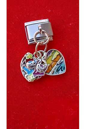 Lilo ve Stitch İkili İtalyan Bileklik Uyumlu Charm Image 0