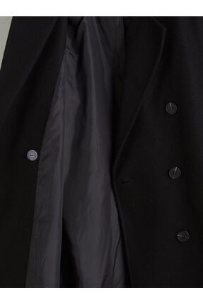 LCW Vision Kruvaze Yaka Kadın Kaşe Kaban Image 7