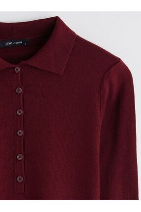 LCW Vision Polo Yaka Kadın Triko Kazak Image 1