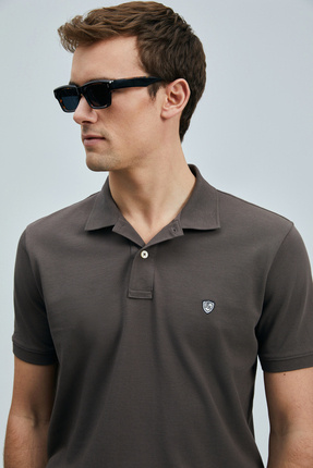 Laon Smart Erkek Polo Tişört Kahverengi Image 2