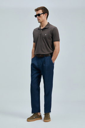 Laon Smart Erkek Polo Tişört Kahverengi Image 4