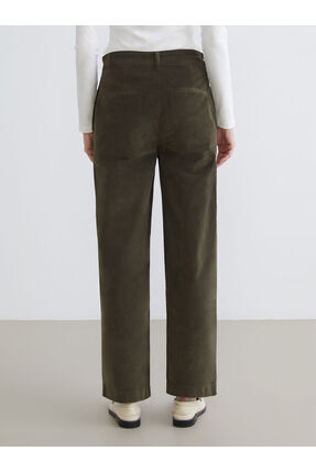 Peak Yeni Sezon Standart Fit Kadife Kadın Pantolon Image 3
