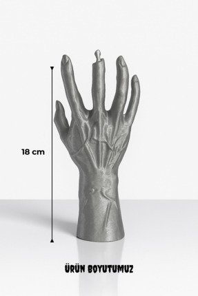Cadılar Bayramı İskelet El – Korku Temalı Halloween Dekoratif El Figürü | 18 Cm Image 4