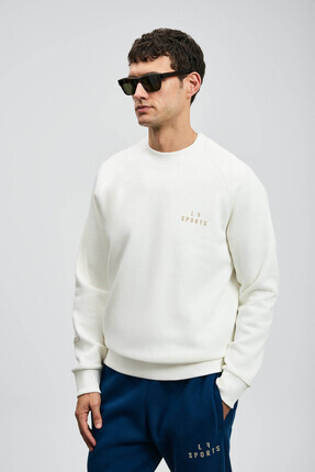 Kırık Beyaz Erkek Sweatshirt 112030186 Image 1