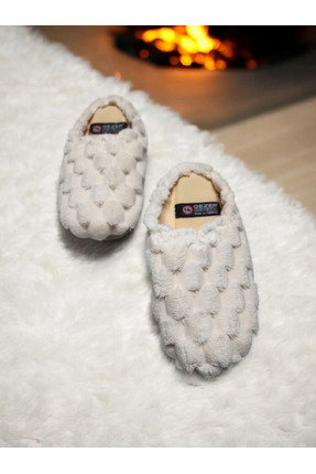 Yumuşak Ses Yapmayan Taban Peluş Yumuşacık Ev Terlik Image 1