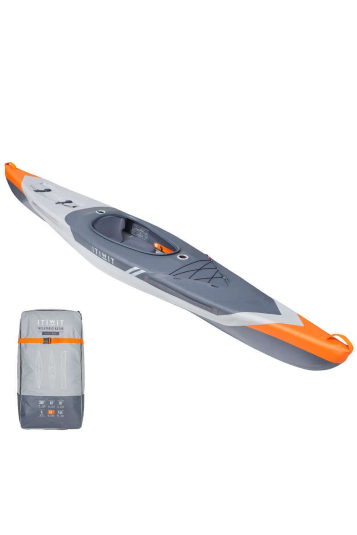 itiwit Şişme Kano - 1 Kişilik - Strenfit X500 Itıwıt - Uzunluk: 380 Cm - Genişlik: 64 Cm