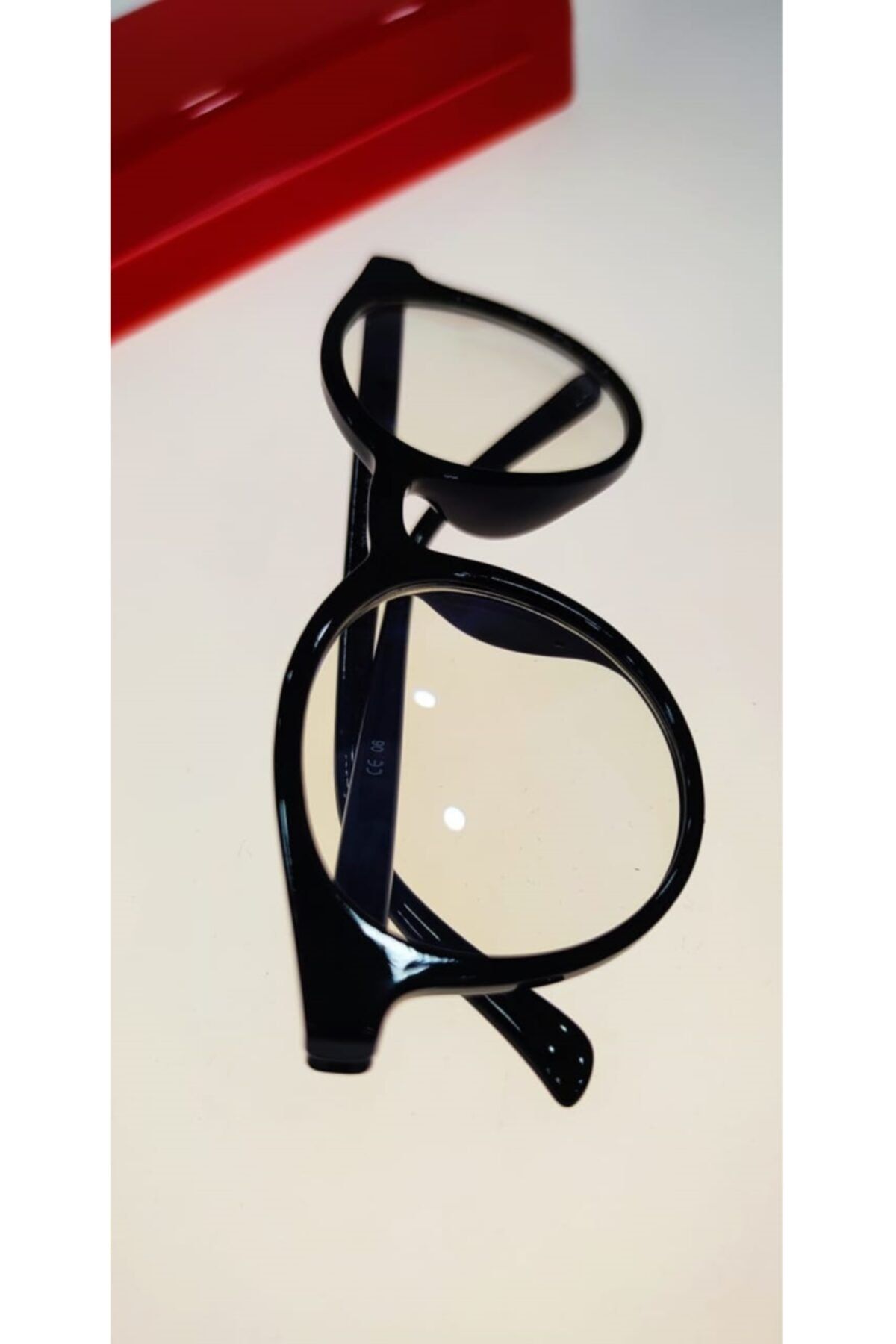 ModaLand Siyah Çerçeve Şefaf Cam Unisex Mavi Işık Filtreli Gözlük