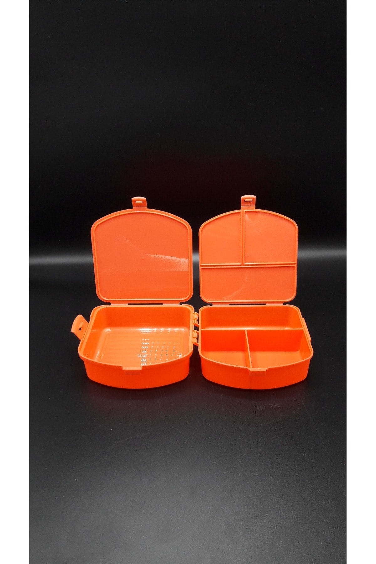 Hibana Beslenme Kabı- 4 Bolmeli 1.3 L Turuncu