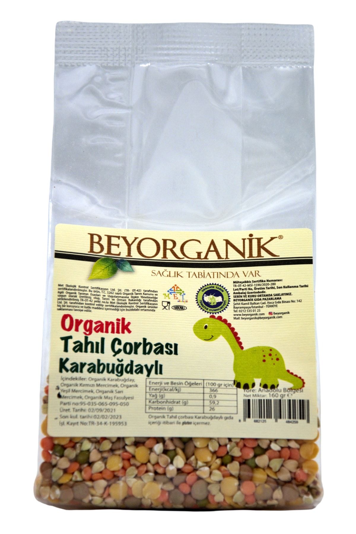 BEYORGANİK Tahıl Çorbası Karabuğdaylı 160gr