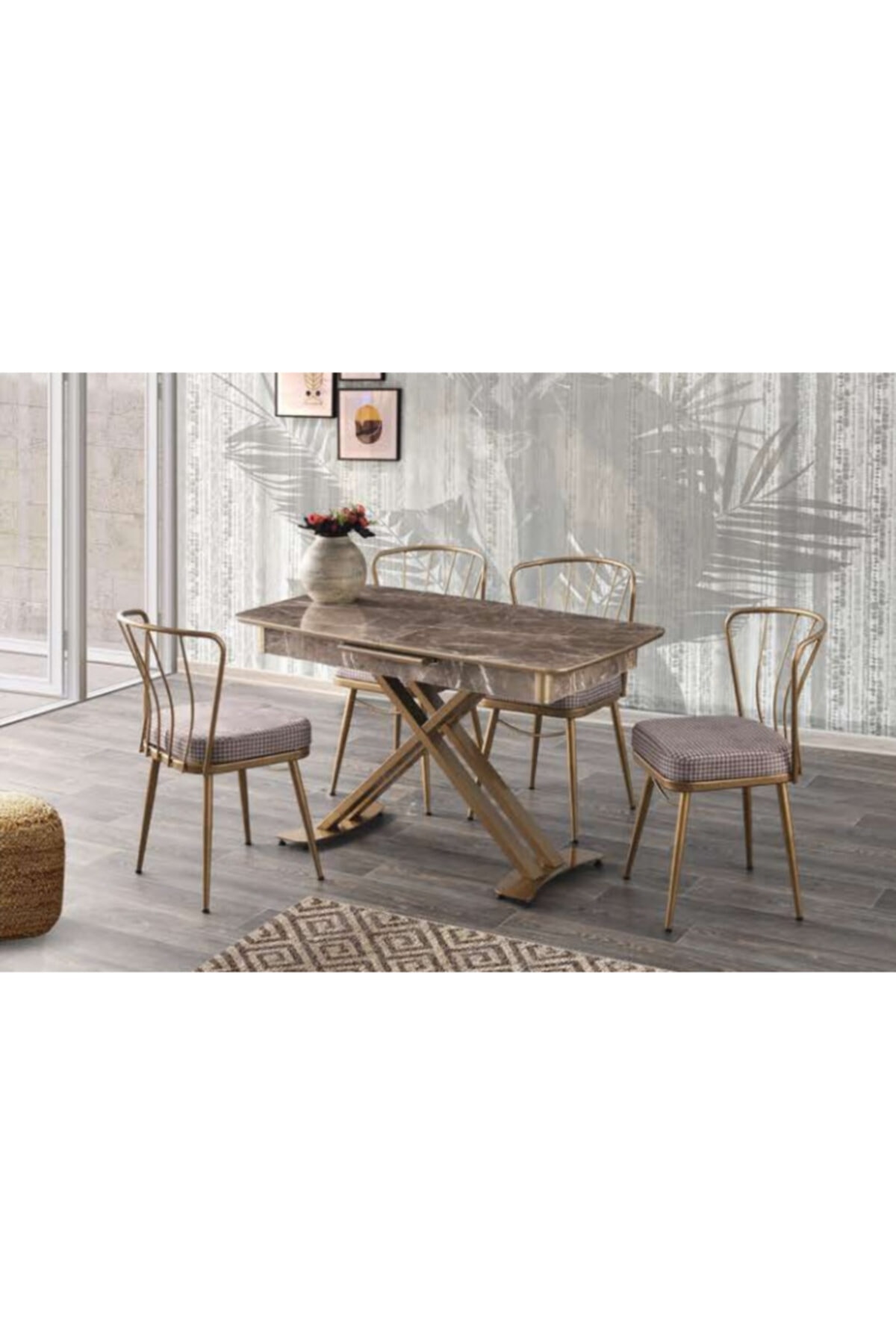 cheetah Milano Masa Takımı(x Ayak)/elvira + 4 Adet Sandalye