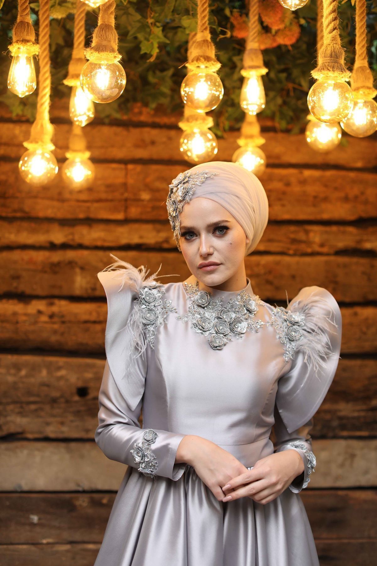 MY DREAMS COLLECTİON Pera Abiye Gri