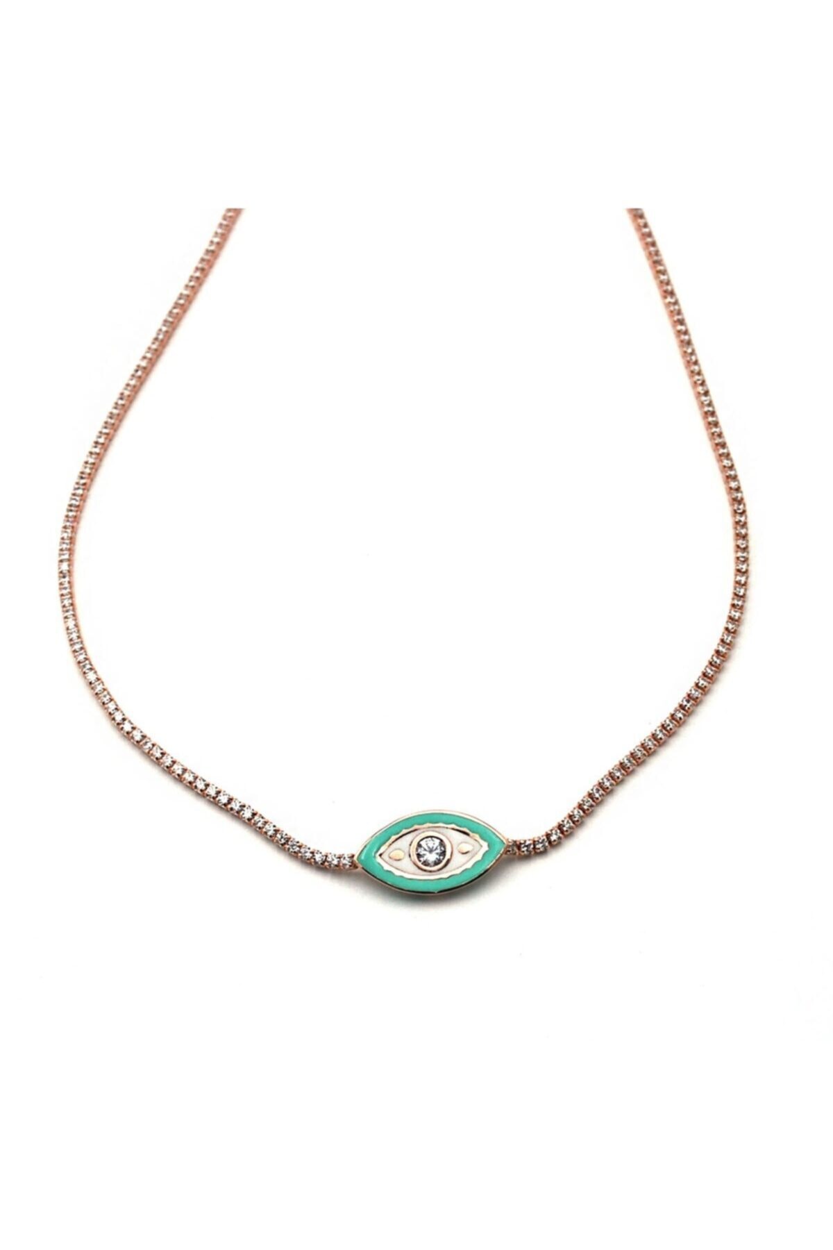 Medcezir Silver Mekik Göz Gümüş Choker