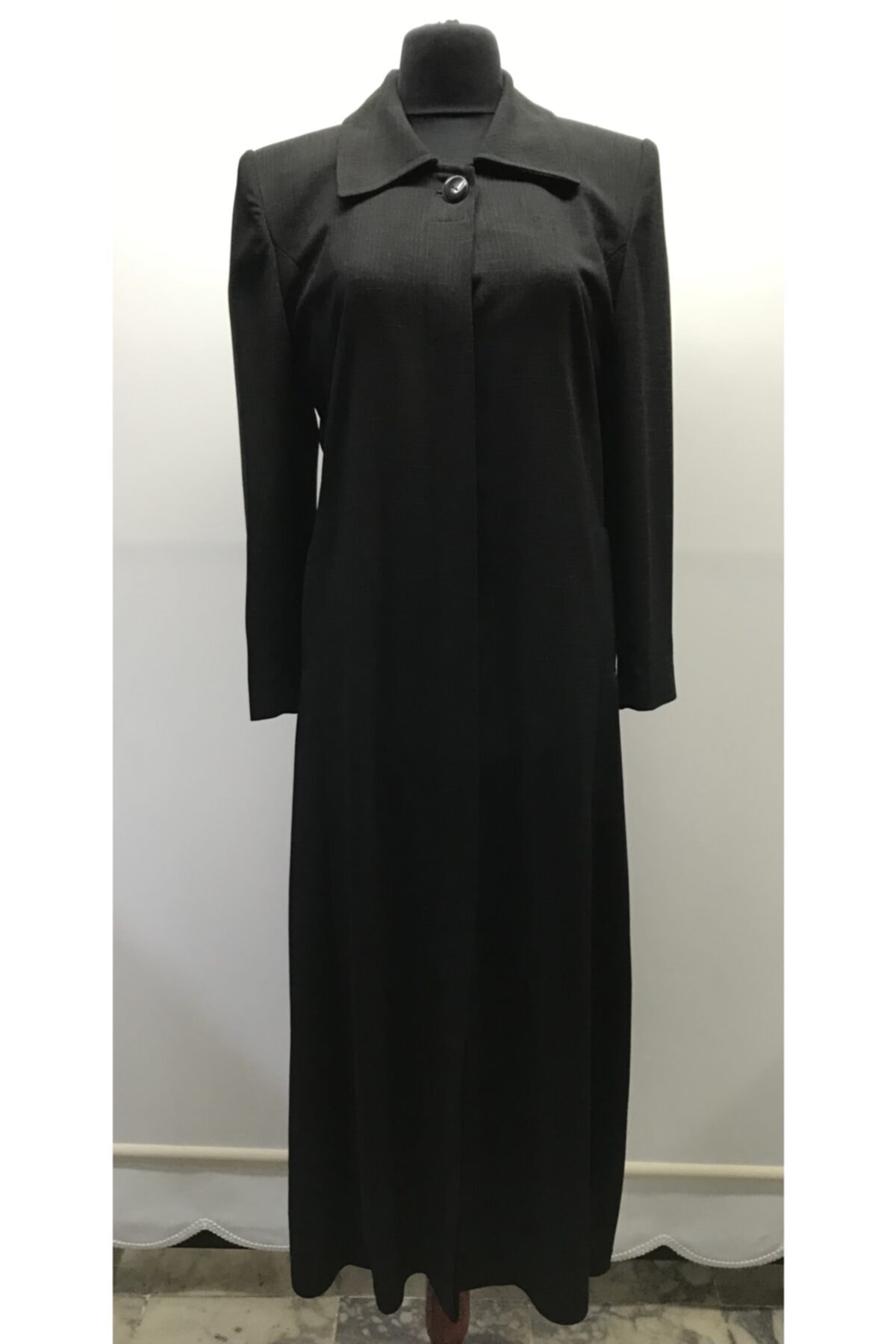 Dalkılıç Giyim Kadın Siyah Uzun Ceket