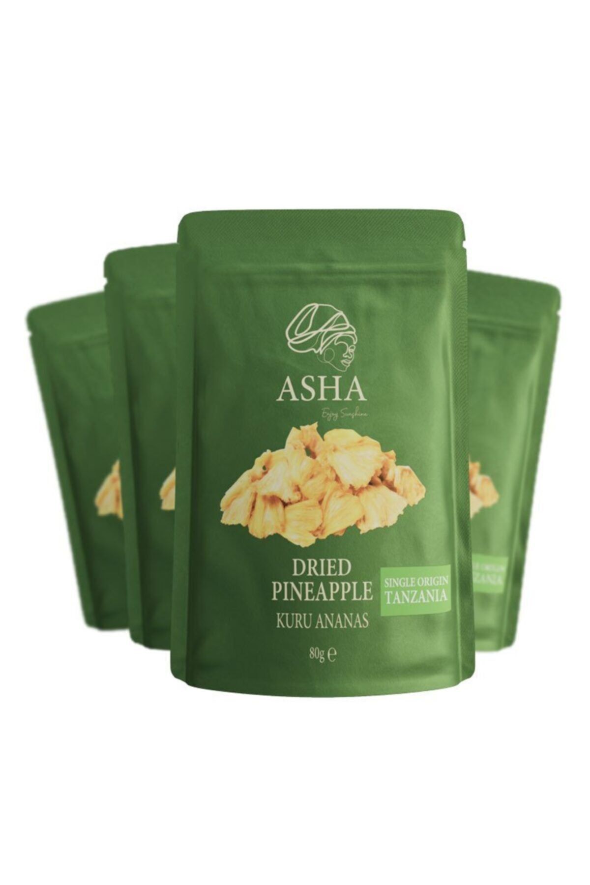 asha Kuru Ananas 80g X 4 Paket