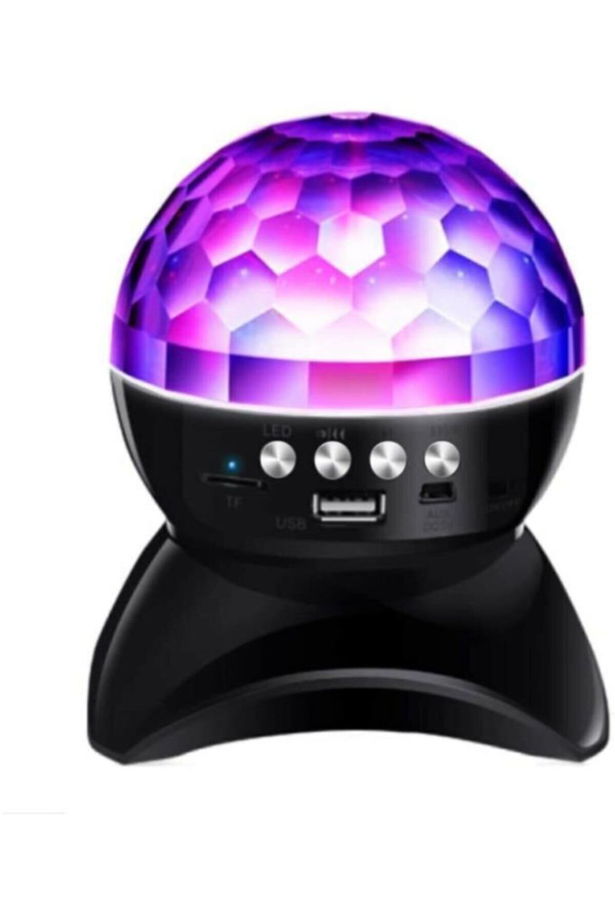 Torima L740 Disko Topu Led Işıklı Şarjlı Bluetooth Hoparlör Disco Speaker Aux/fm/tf Card Siyah