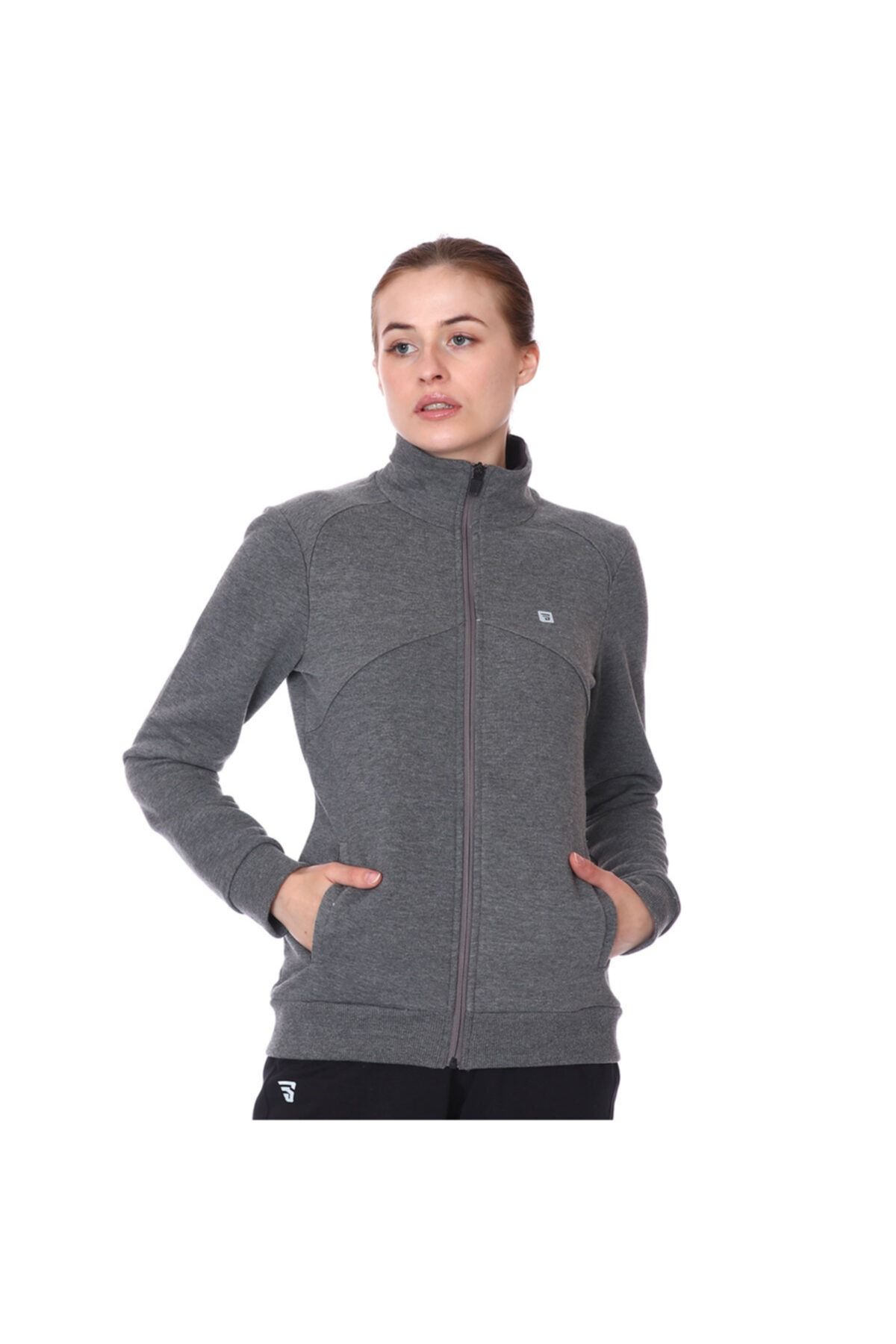 Sportive Kadın Antrasit Günlük Stil Sweatshirt 711209-ant