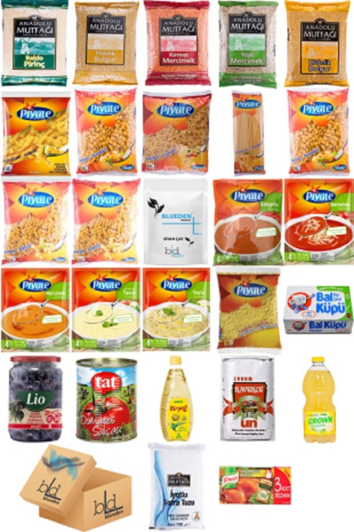 Blueden Kumanya Ramazan Gıda Paketi 27 Parça 117 Nolu Paket