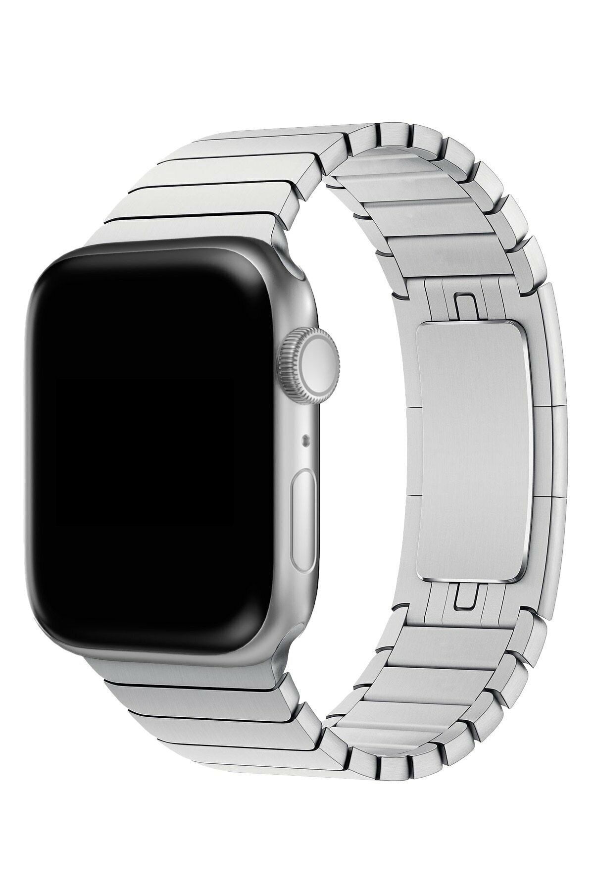 Apple Watch 2 3 4 5 6 Se 40mm Parçalı Çizgi Dizayn Ayarlanabilir Metal Kordon+kordon Kısaltma Aparatı
