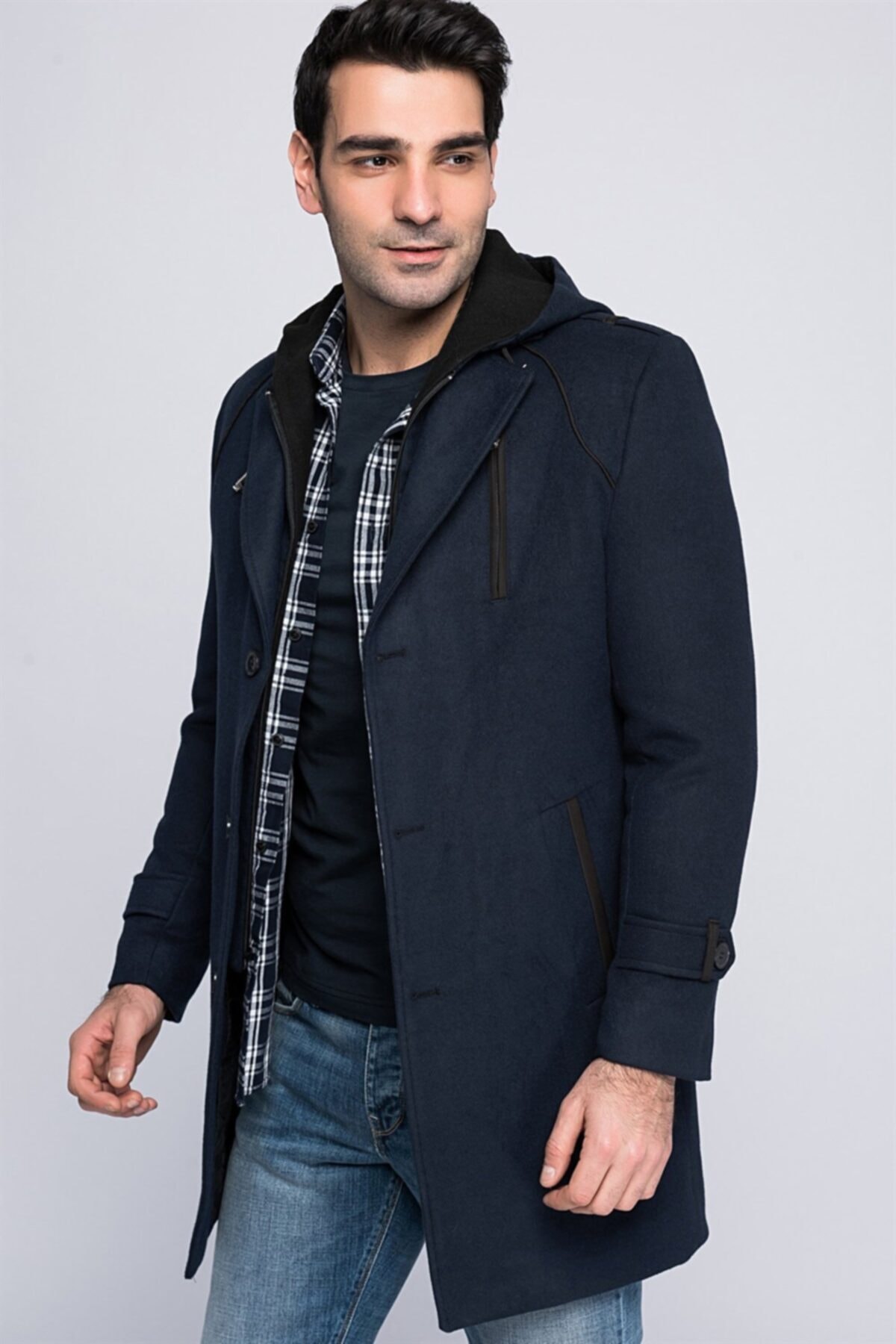 Dewberry Erkek Lacivert Palto - 1020001P8336..