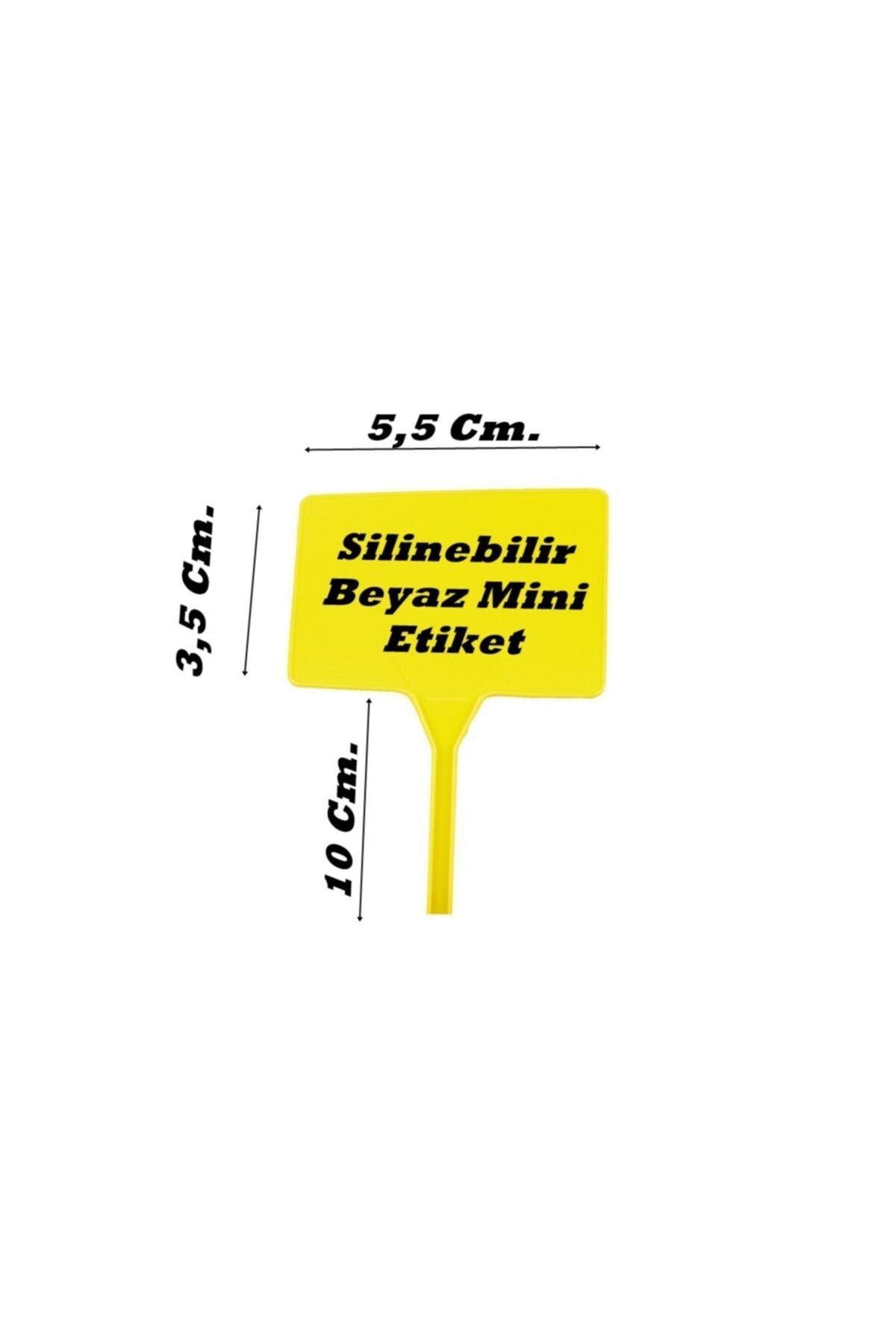 BRN STORE 10 Adet Mini Fiyat Etiketi Saplamalı Silinebilir Etiket Beyaz Renk