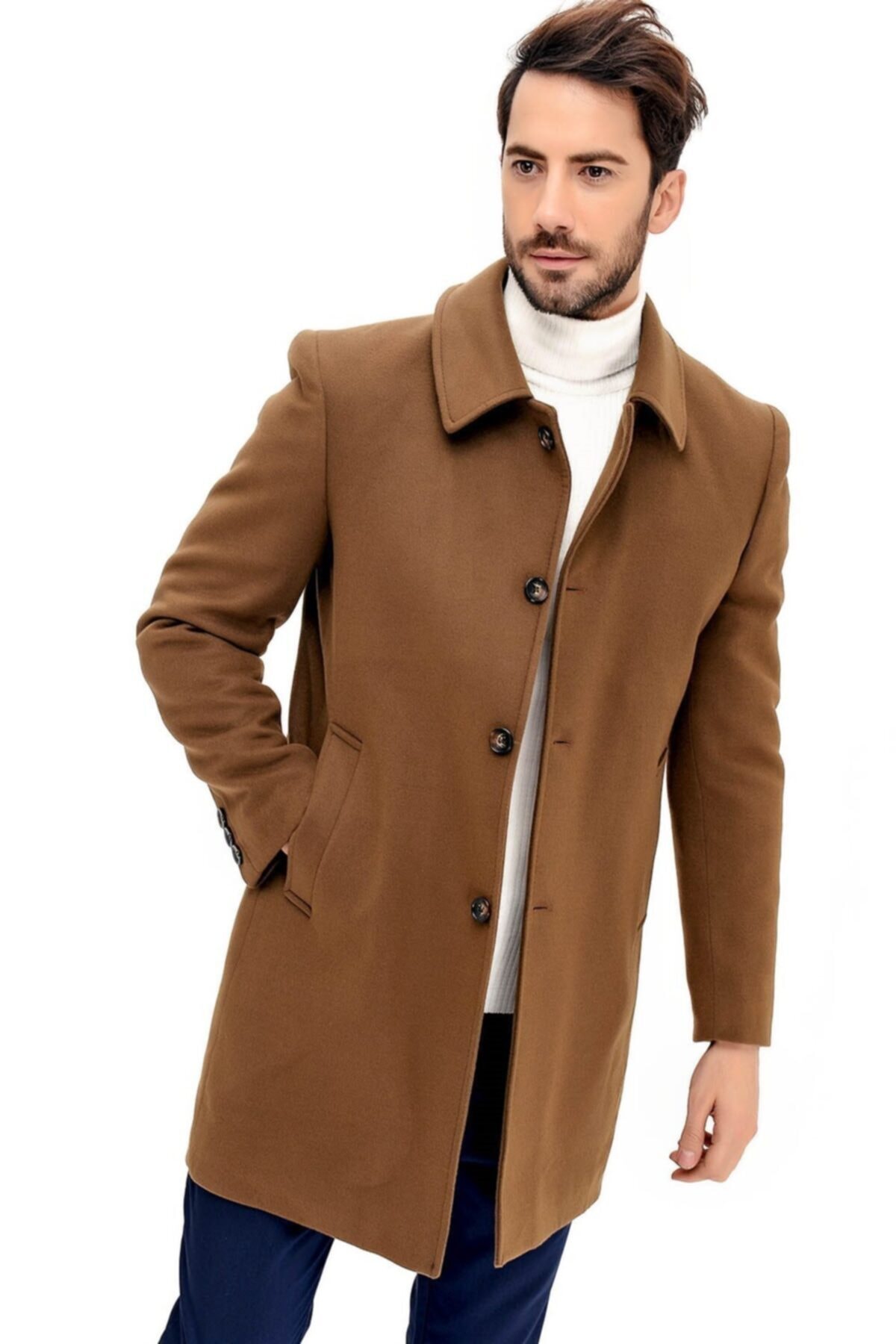 Dewberry Erkek Camel Palto - 1020001P8364